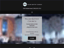 Tablet Screenshot of palmsbaptistchurch.com
